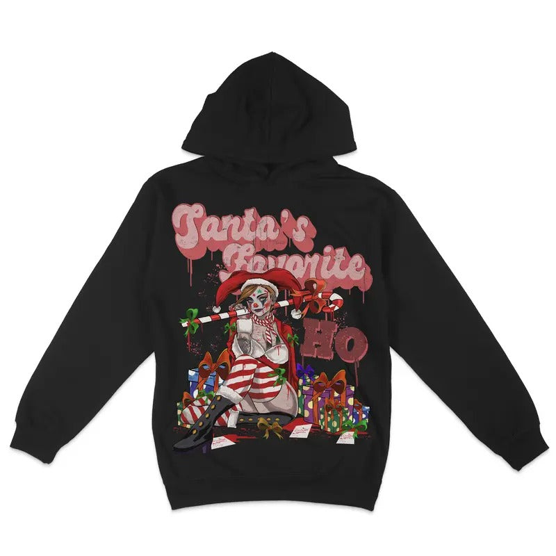 Premium Fleece Hoodie - Santa's Favorite Ho Ho Ho Super Soft Hoodie, Hoodie Pull Over, Vintage Design, Christmas