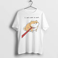 Premium Funny Dog I Dont Want To Work Tshirts