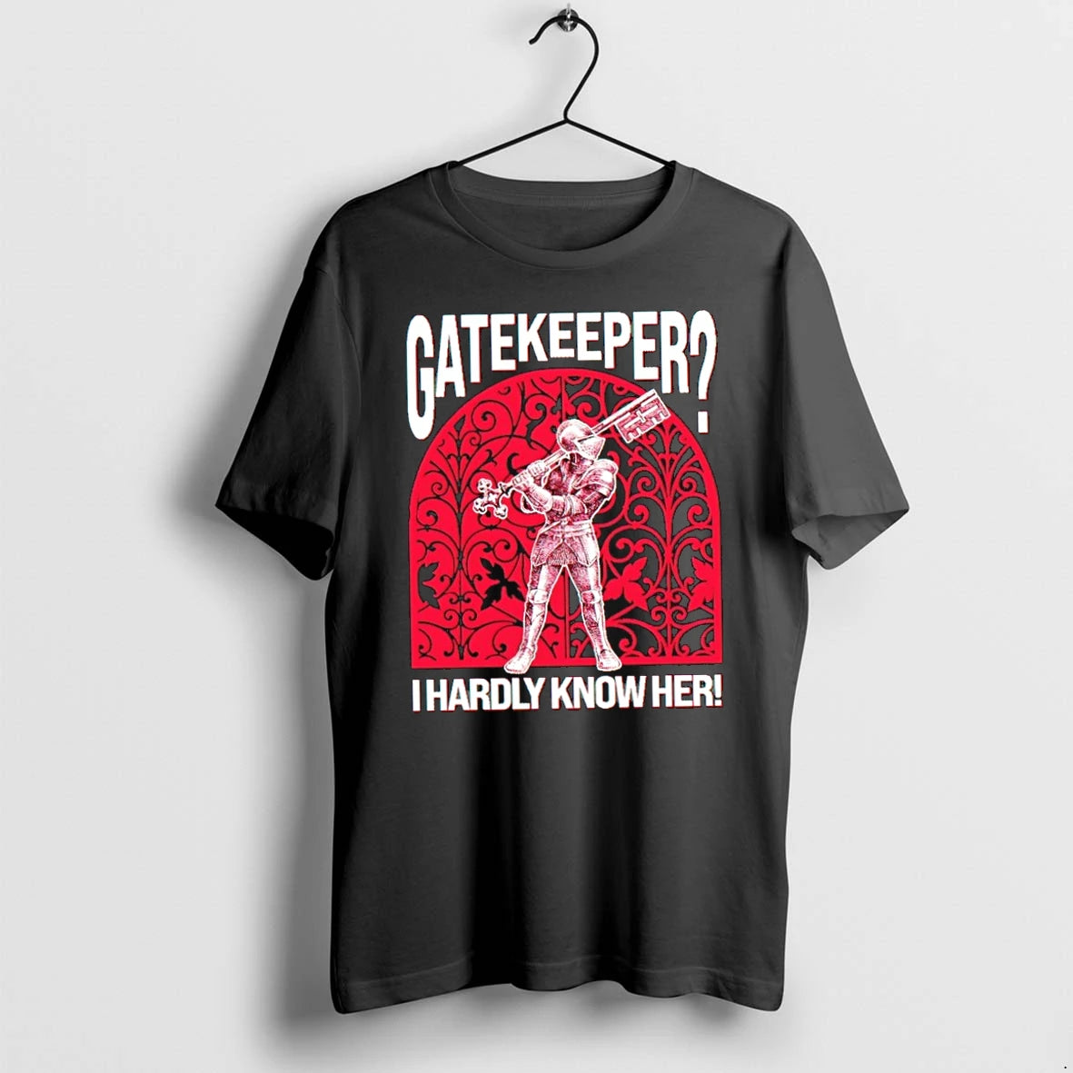 Premium Gatekeeper I Hardly Know Her Knight Tshirts