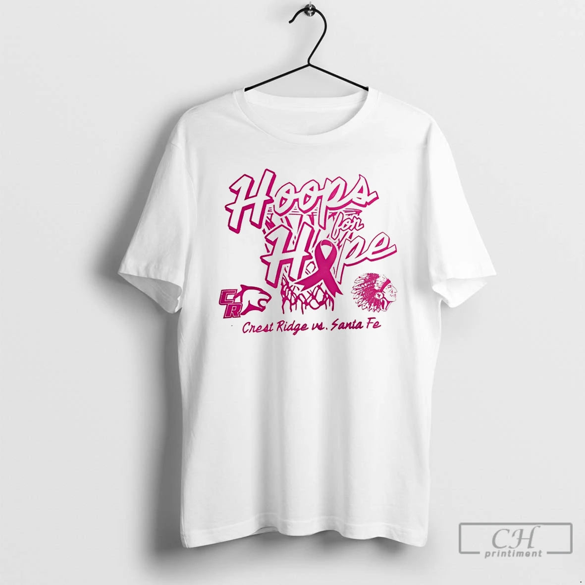 Premium Hoops For Hope Crest Ridge Vs Santa Fe Vintage T-Shirts, Hoodie, Sweatshirt | WearSparks.com