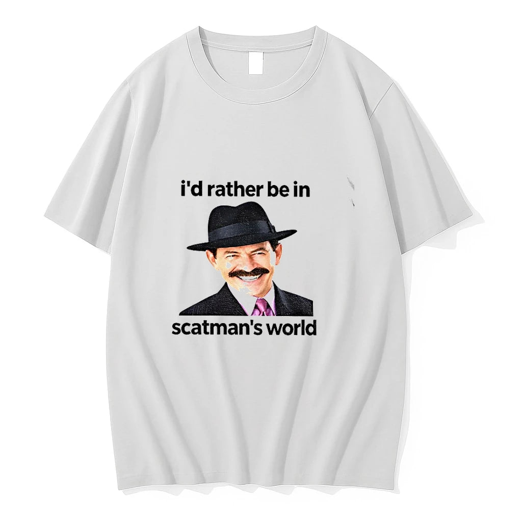 Premium Id Rather Be In World Scatmans World Tshirts
