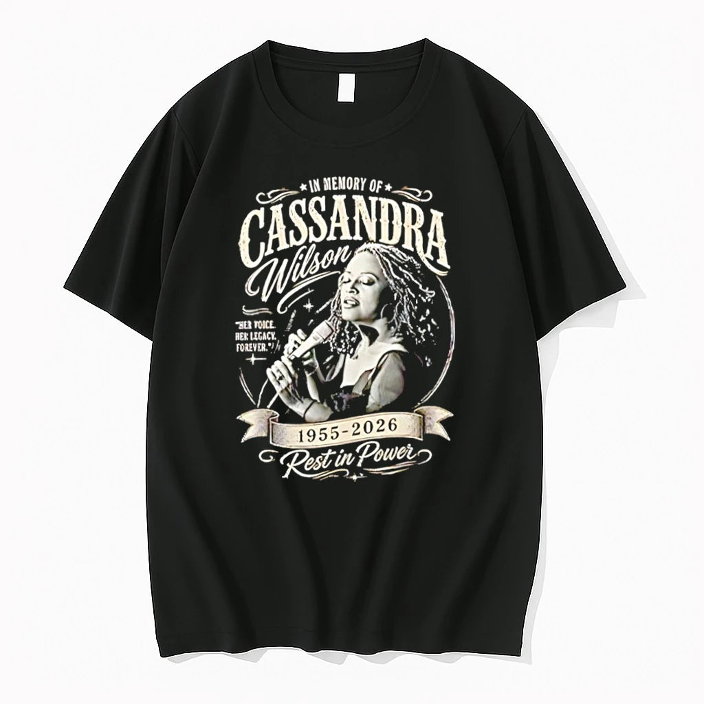 Premium In Memory Of Cassandra Wilson Jazz Legend 1955 2026 Rest In Power Tshirts