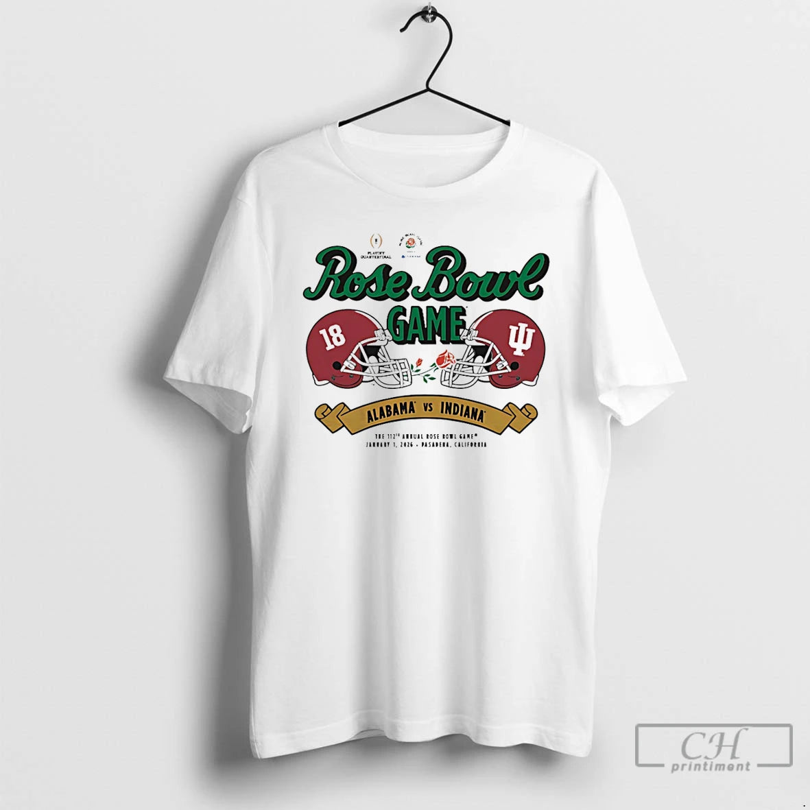 Premium Indiana Vs Alabama 2026 Rose Bowl Head To Head T-Shirts, Hoodie, Sweatshirt | WearSparks.com