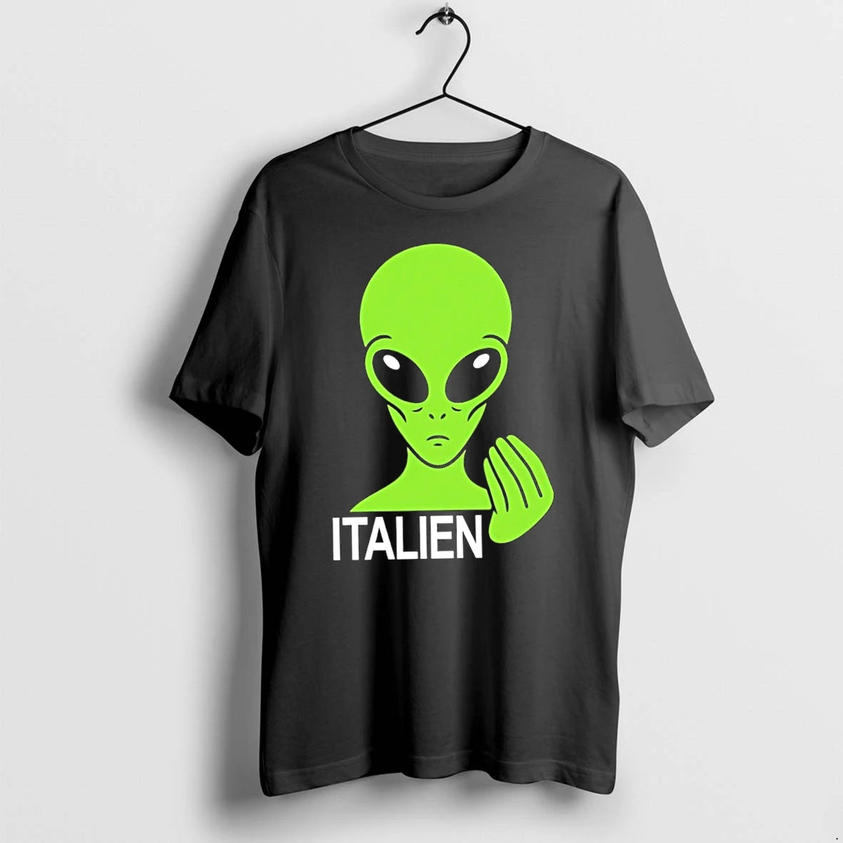 Premium Italien Alien Hand Gesture Funny Italy Tshirts