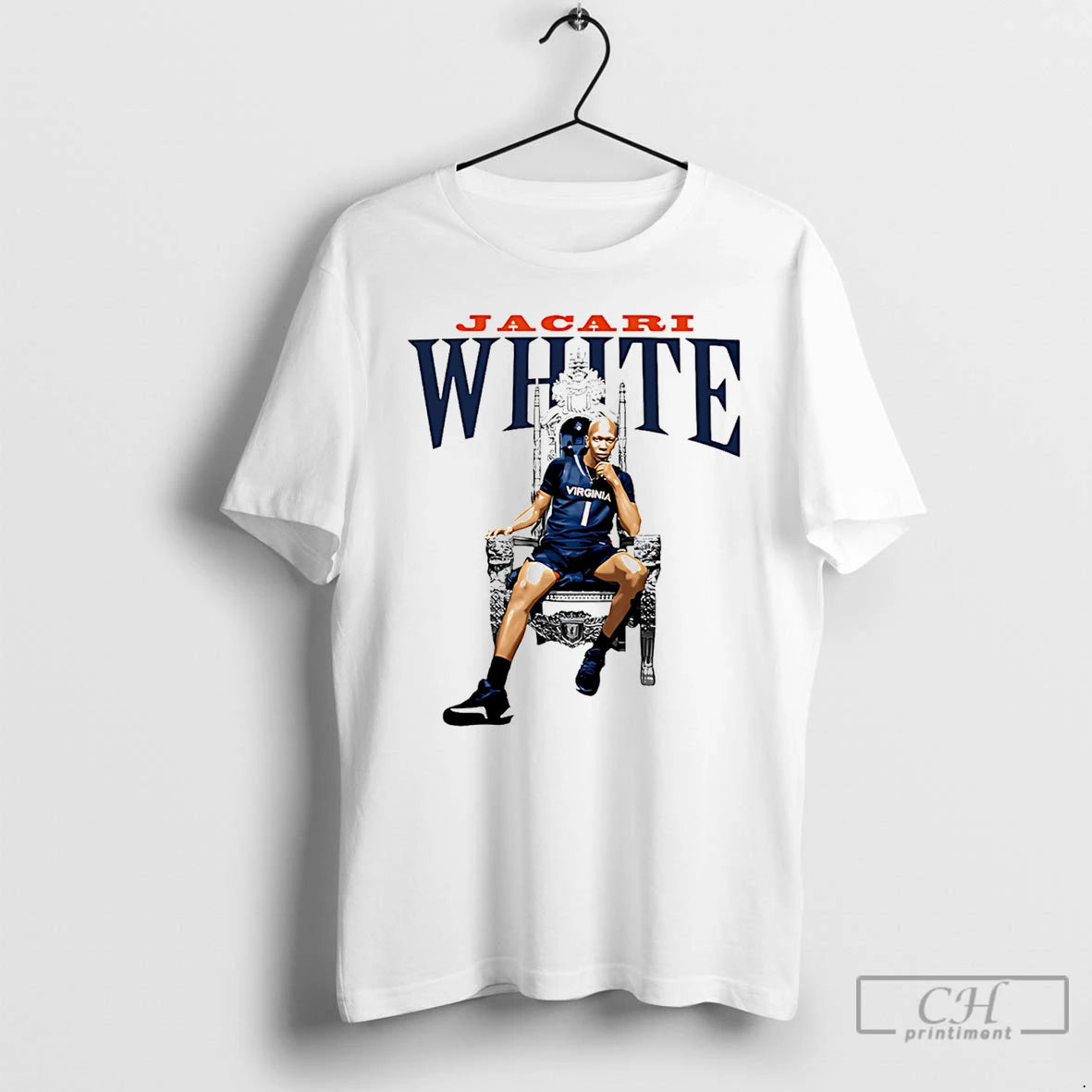 Premium Jacari White Virginia Cavaliers Illustrated T-Shirts, Hoodie, Sweatshirt | WearSparks.com