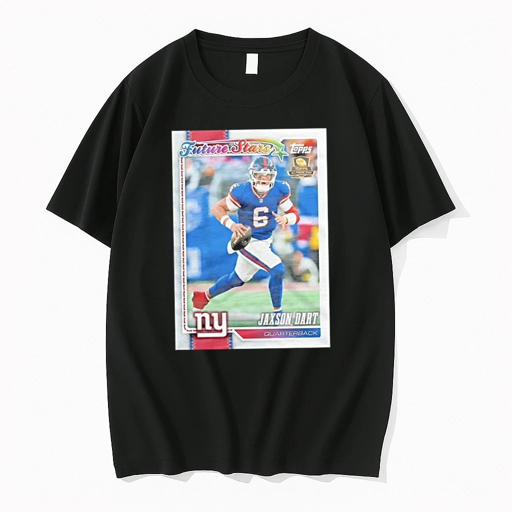 Premium Jaxson Dart New York Giants 2026 Topps Football Tshirts