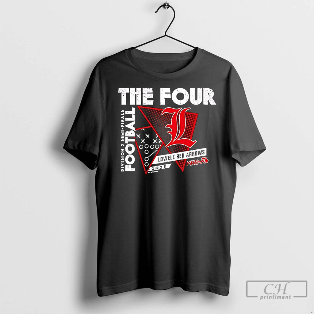 Premium Lowell Red Arrows The Four 2025 Mhsaa Football D3 Finals