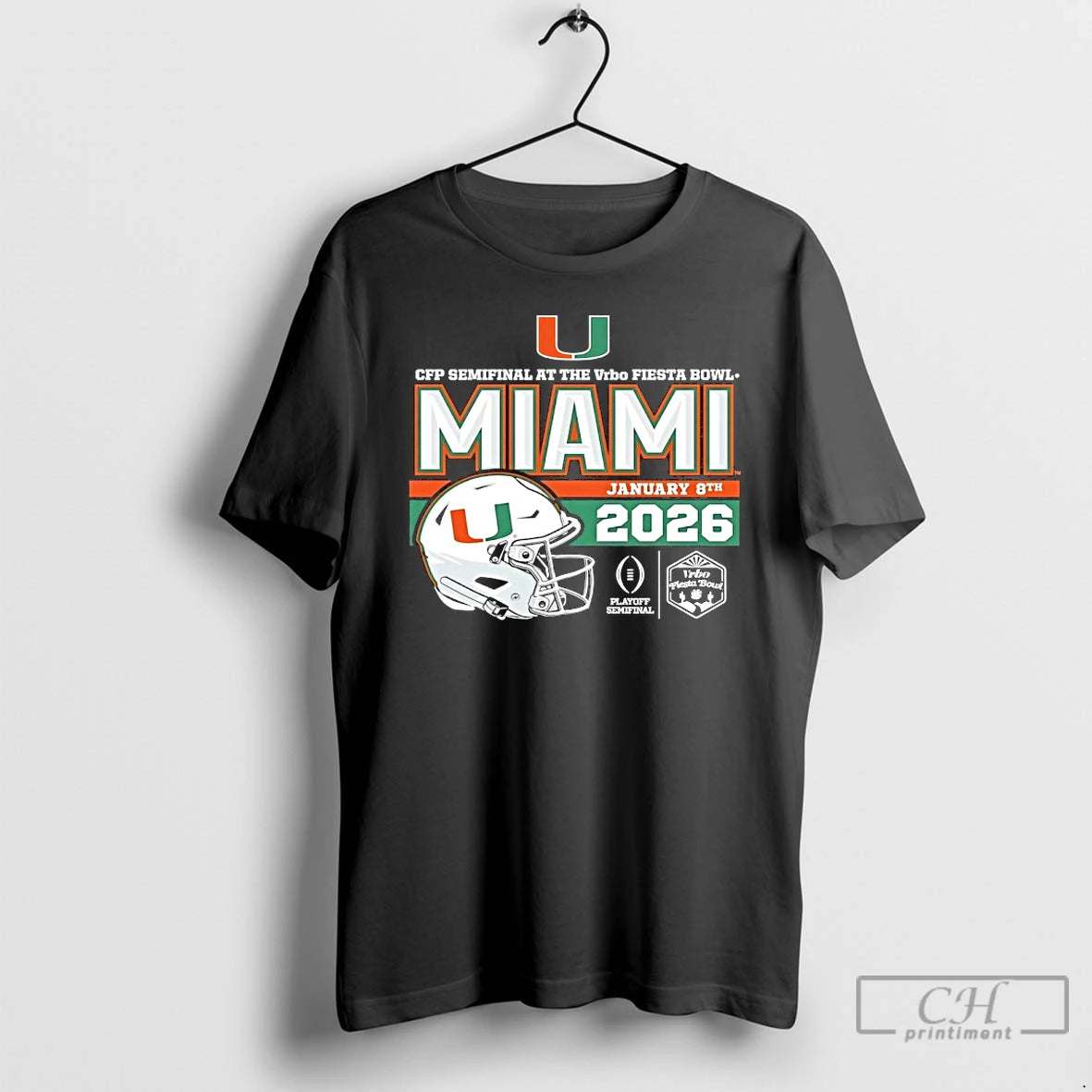 Premium Miami Hurricanes Cfp Semifinal At The Vrbo Cotton Bowl Champions Helmet 2026 T Shirts Hoodie, Sweatshirt