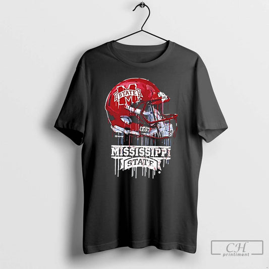 Premium Mississippi State Bulldogs Vive La Fete Dripping Football Helmet T-Shirts, Hoodie, Sweatshirt | WearSparks.com