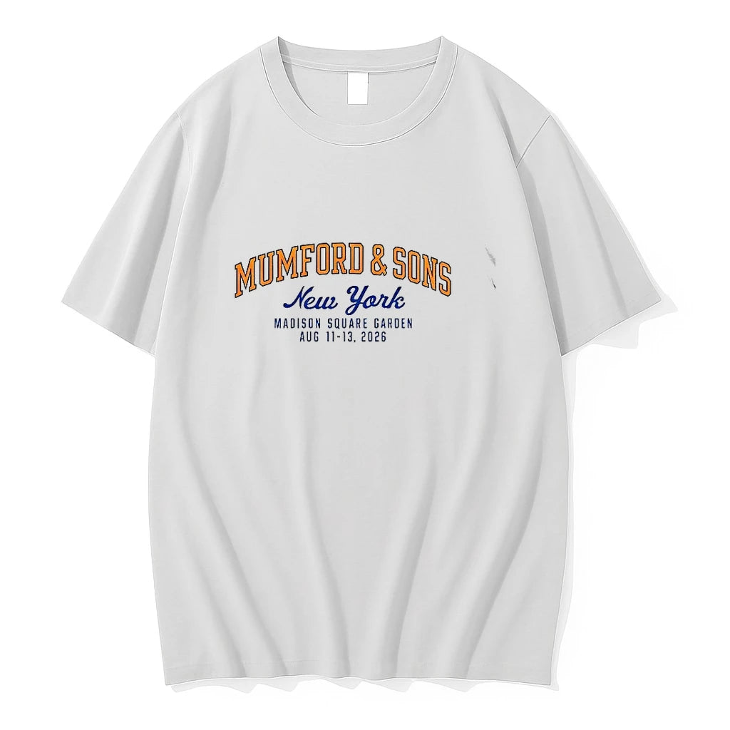 Premium Mumford And Sons Concert Madison Square Garden Aug 11 13 2026 New York Tshirts