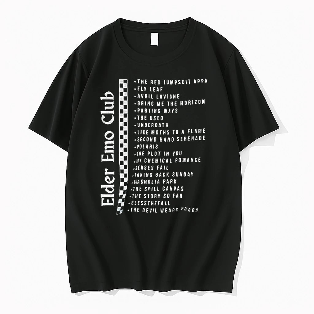 Premium Music Band Logo The Red Jumpsuit Appa Fly Leaf Avril Lavigne Emo Club Tshirts