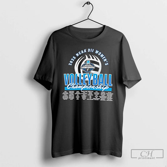 Premium Ncaa Dii Womens Volleyball Championship 2025 T-Shirts, Hoodie, Sweatshirt | WearSparks.com