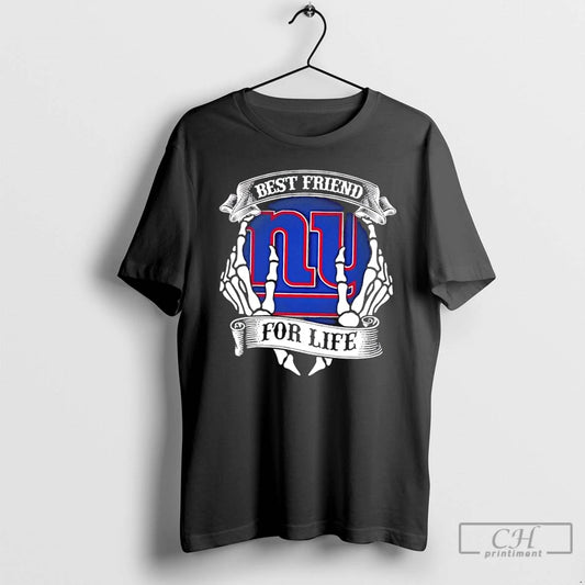 Premium New York Giants Football Best Friend For Life Hands Bones T-Shirts, Hoodie, Sweatshirt | WearSparks.com