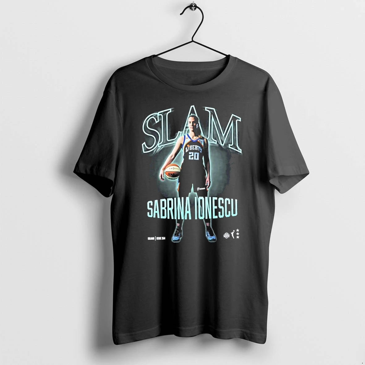 Premium New York Liberty Sabrina Ionescu Slam Charcoal Remix Tshirts