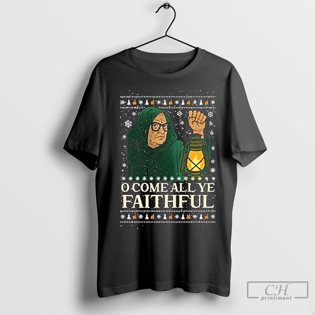 Premium O Come All Ye Faithful Christmas Long Sleve