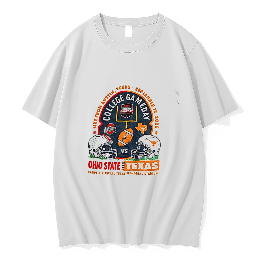 Premium Ohio State Vs Texas College Gameday Live From Austin September 12 2026 Tshirts