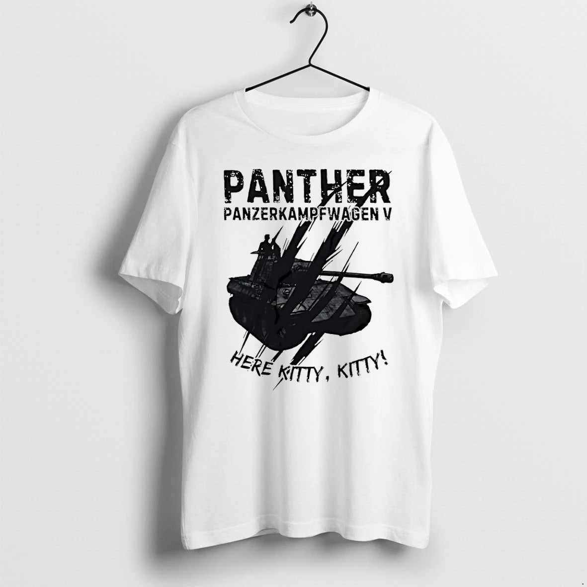 Premium Panther Tank Here Kitty Kitty Panzerkampfwagen V Tshirts