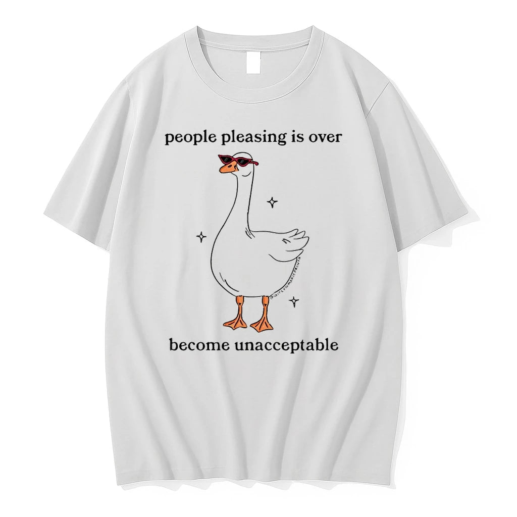 Premium People Pleasing Is Over Become Unacceptable Tshirts