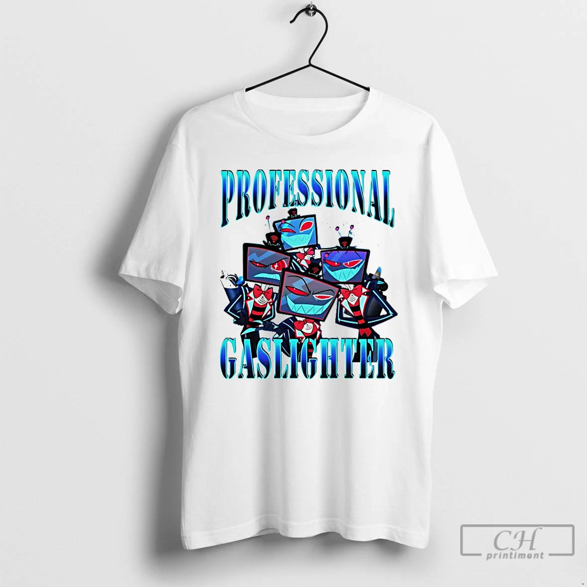 Premium Professional Gaslighter Vox Hazbin Hotel T-Shirts, Hoodie, Sweatshirt | WearSparks.com