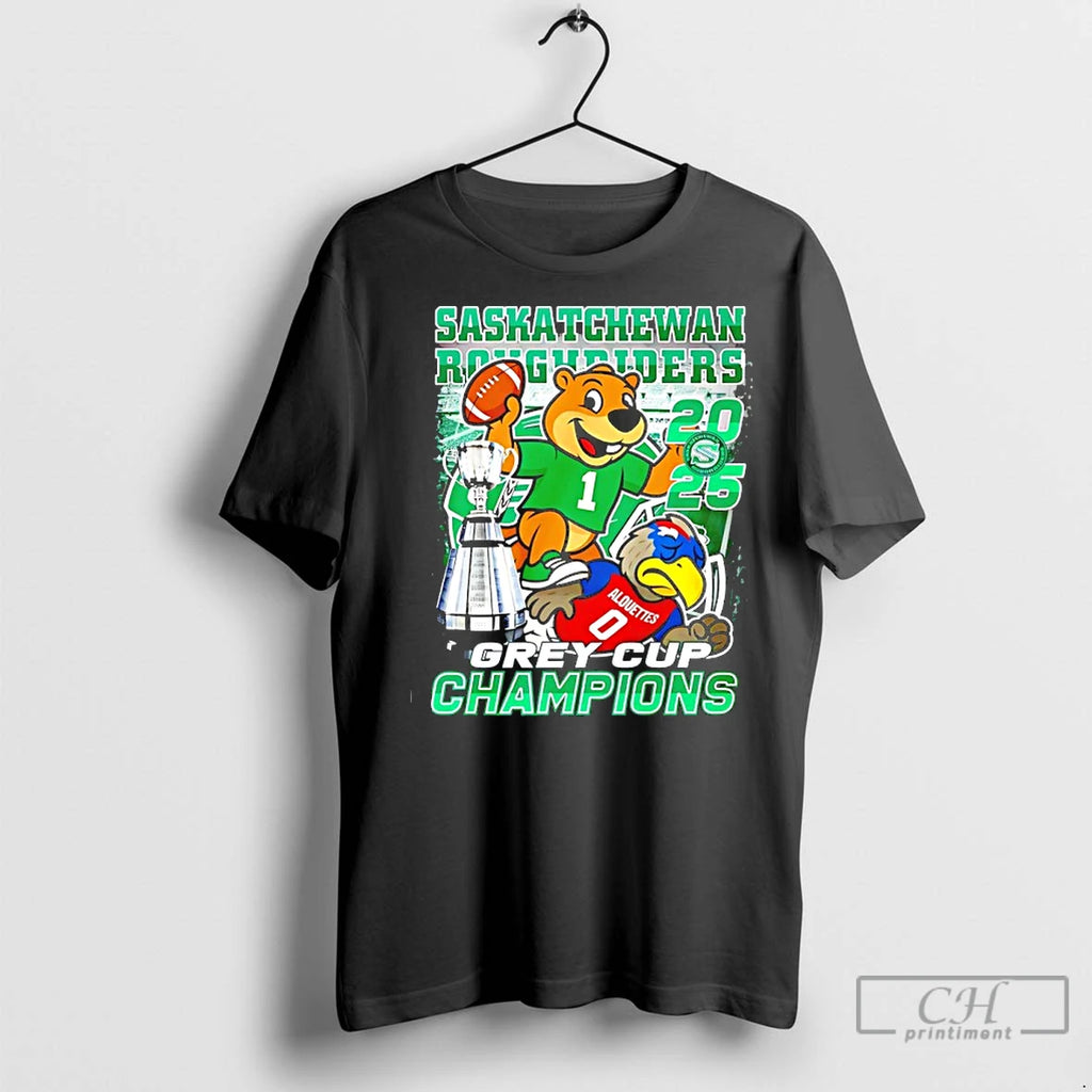 Premium Saskatchewan Roughriders Beat Alouettes 2025 Grey Cup Champions Mascot