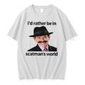 Premium Scatman John Id Rather Be In Scatmans World Tshirts