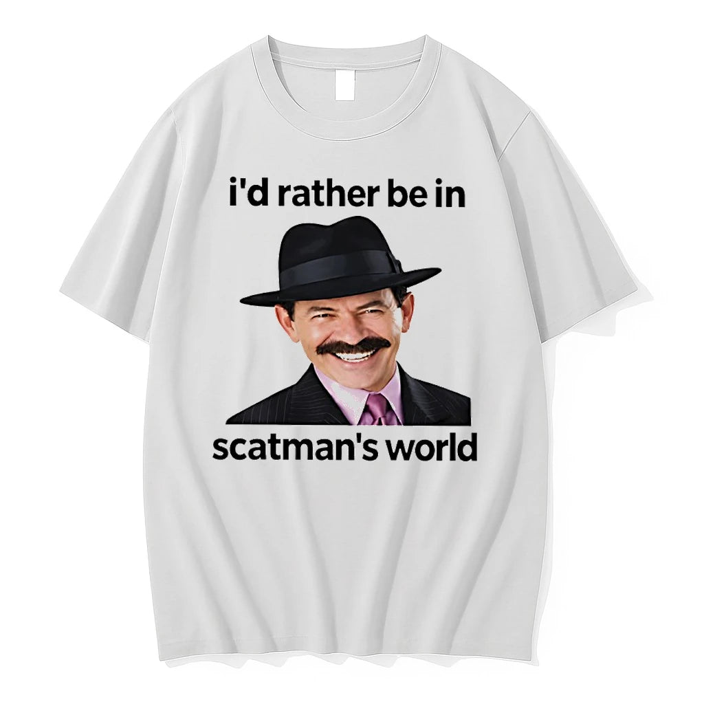 Premium Scatman John Id Rather Be In Scatmans World Tshirts