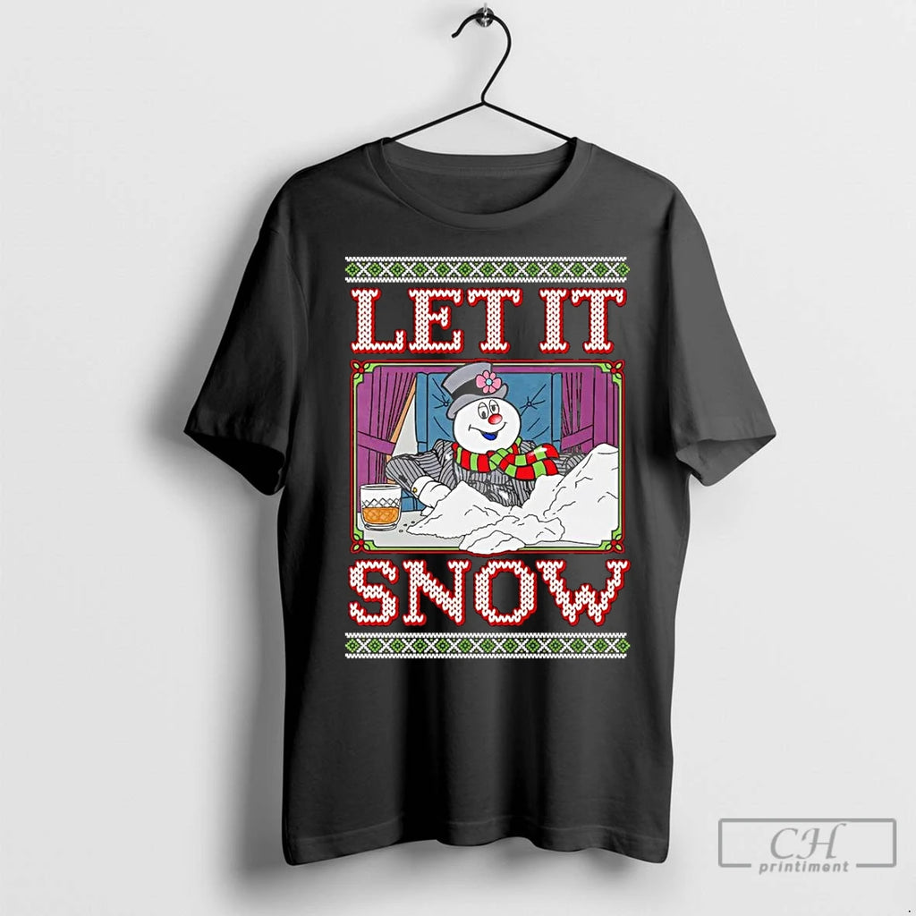 Premium Snowman Let It Snow Ugly Christmas