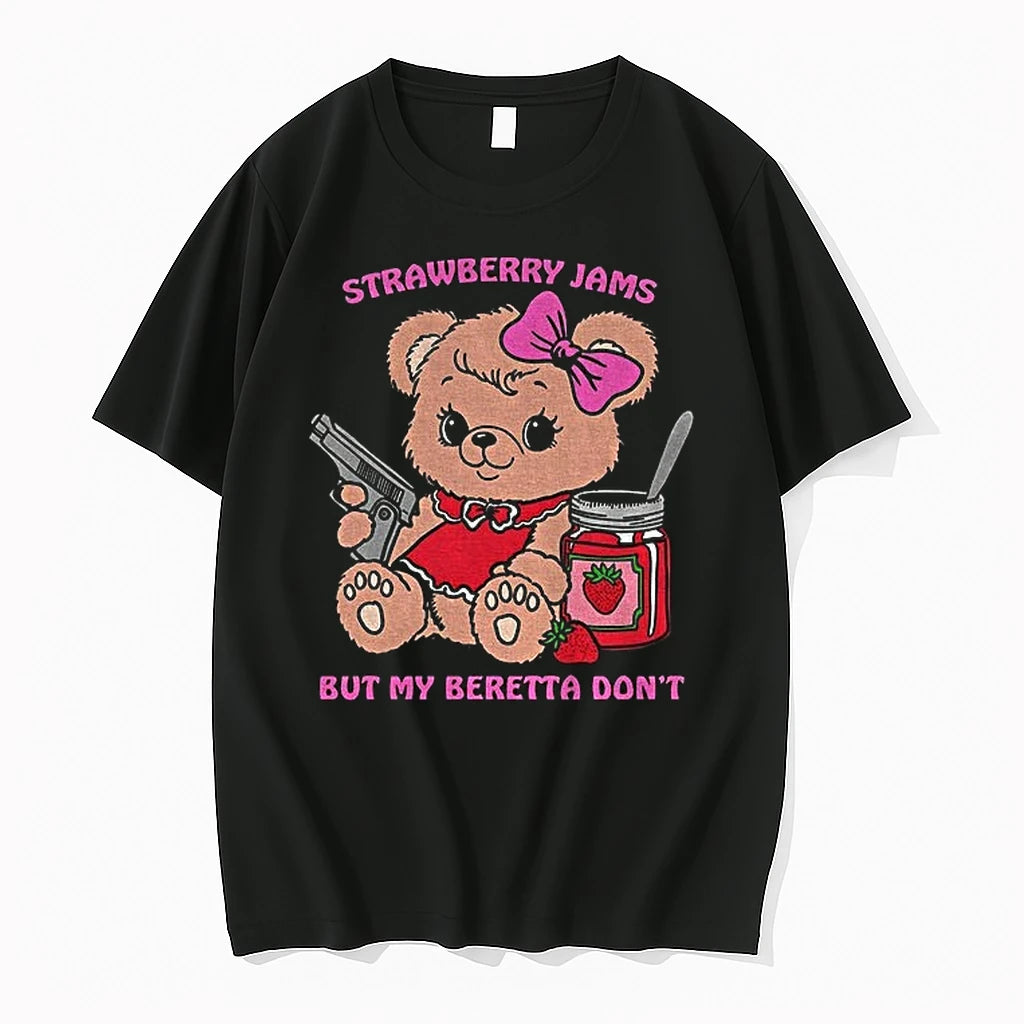 Premium Strawberry Jams Bear But My Beretta Dont Tshirts