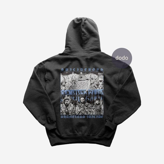 Premium Suicideboys Hoodie - SHAMELESS SUICIDE Album Hoodie - Suicideboys New Album Hoodie - Unisex Heavy Cotton Hoodie