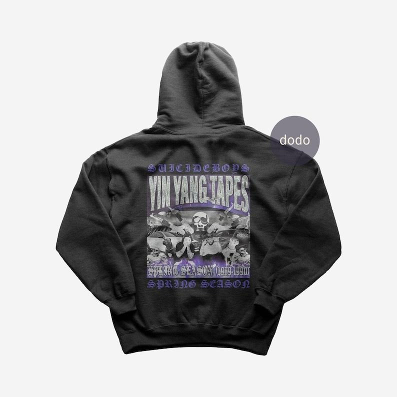 Premium Suicideboys Hoodie - YIN YANG TAPES: Spring Season Album Hoodie - Suicideboys New Album Hoodie - Unisex Heavy Cotton Hoodie