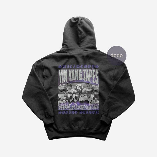Premium Suicideboys Hoodie - YIN YANG TAPES: Spring Season Album Hoodie - Suicideboys New Album Hoodie - Unisex Heavy Cotton Hoodie