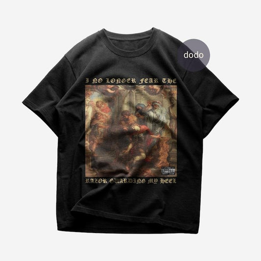 Premium Suicideboys T-Shirt - I No Longer Fear The Razor Guarding My Heel Album Shirt - Suicideboys New Album Shirt -Unisex Heavy Cotton Tee