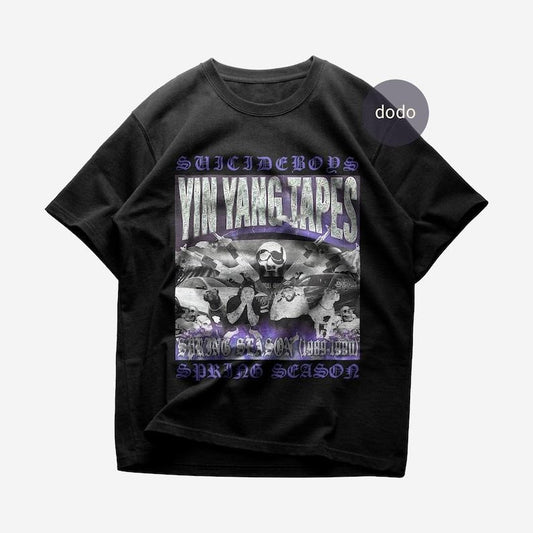 Premium Suicideboys T-Shirt - YIN YANG TAPES: Spring Season Album T-Shirt - Suicideboys New Album T-Shirt - Unisex Heavy Cotton Tee
