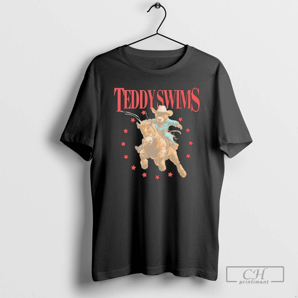 Premium Teddy Swims Teddy Bear Cowboy Stars Shirt Sweater