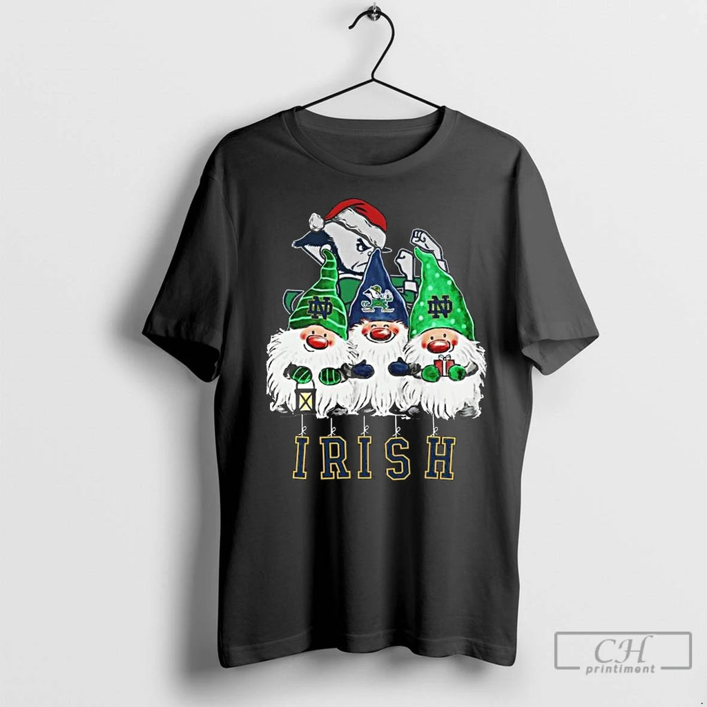 Premium The Gnomes X Notre Dame Fighting Irish Merry Christmas 2025 Long Sleve
