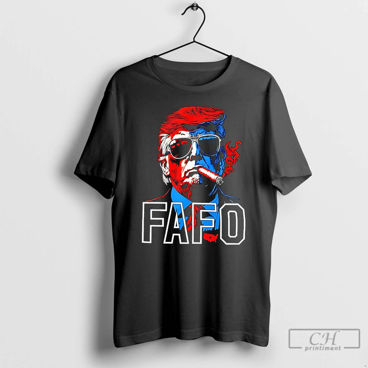 Premium Trump Smoking A Cigar Fafo T-Shirts, Hoodie, Sweatshirt | WearSparks.com