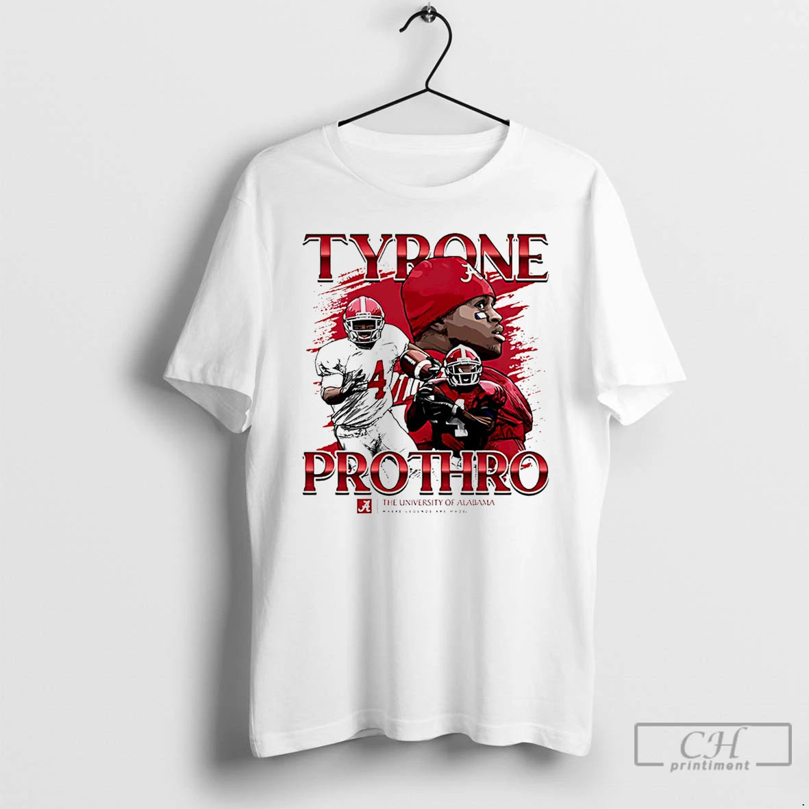 Premium Tyrone Prothro Alabama Football Alumni Ncaa Legends Caricature