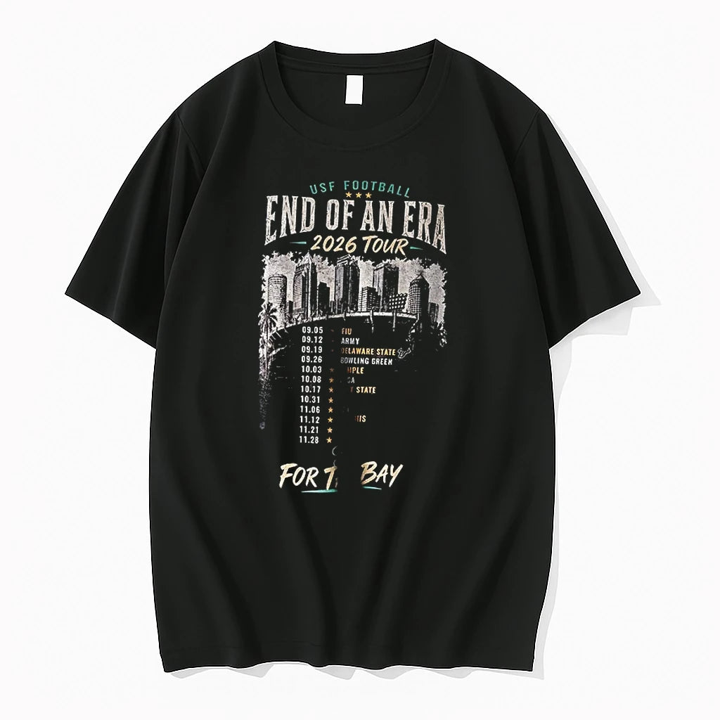 Premium Usf Bulls Football End Of An Era 2026 Tour For The Bay Tshirts