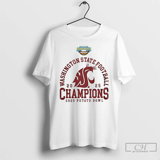 Premium Washington State Cougars 2025 Famous Idaho Potato Bowl Champions T-Shirts, Hoodie, Sweatshirt | WearSparks.com