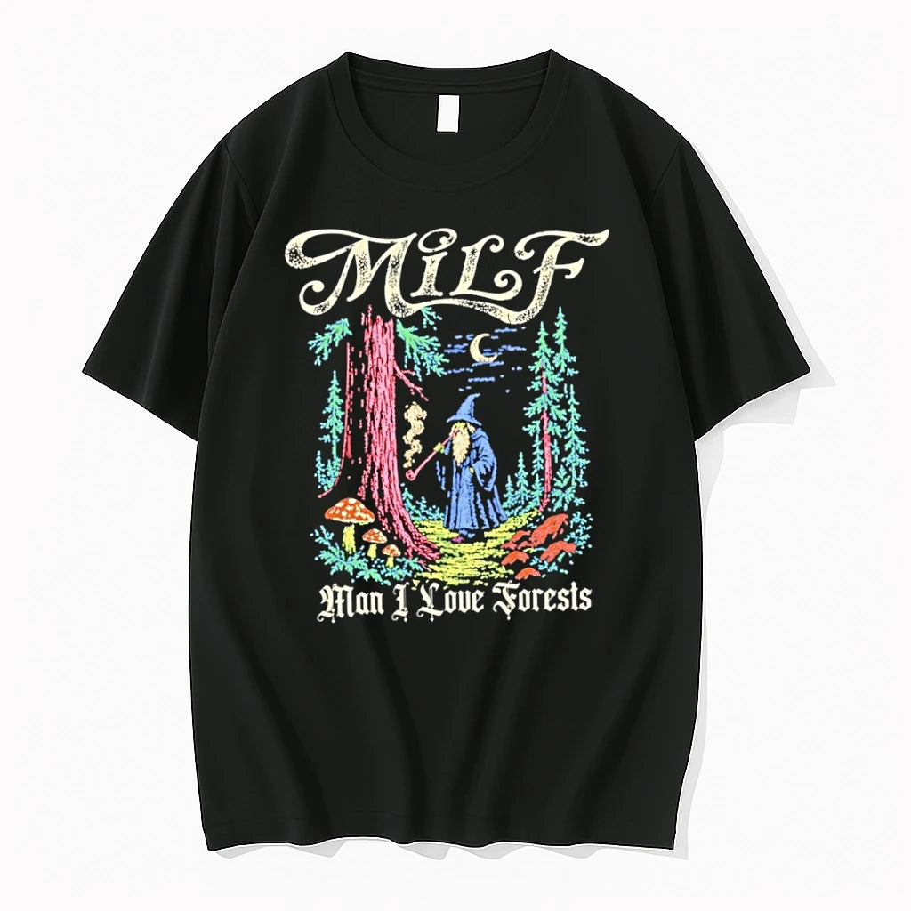 Premium Wizard Milf Man I Love Forests Tshirts