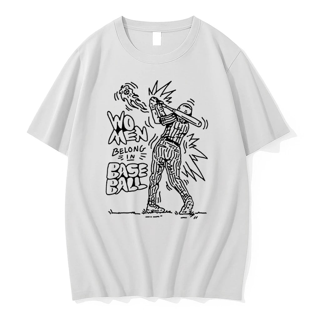 Premium Women Belong In Baseball Softball Tshirts
