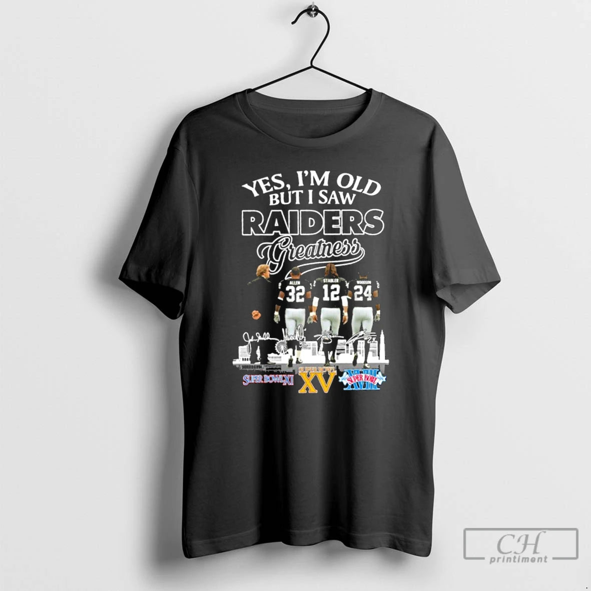 Premium Yes Im Old But I Saw Raiders Greatness Player Signature City T Shirts Sweater Hoodie, Sweatshirt | WearSparks.com