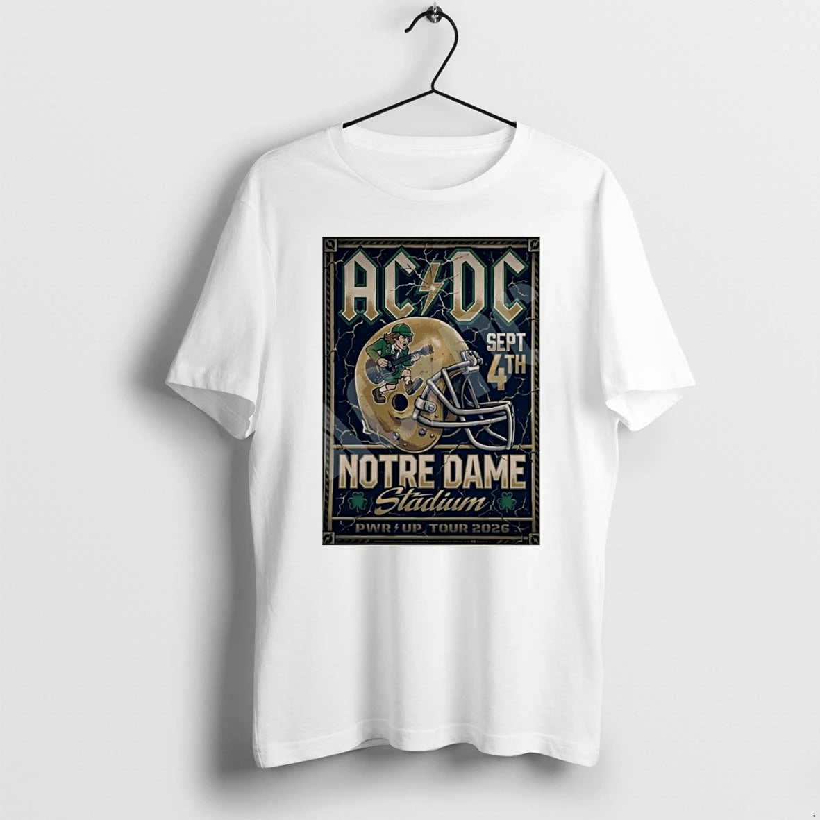 Premium Paqmjbgj Acdc Band Notre Dame Stadium Pwr Up Tour 2026 Tshirts