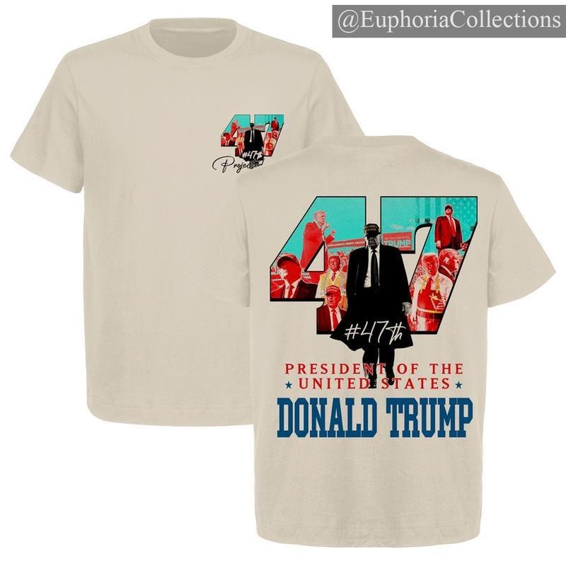 President #Donald.Trump Won Again US 47th 2024 Graphic T-Shirt - Heavy Cotton Gildan 500, Unisex Election Shirt for Men & Women , Global Trending Outfits