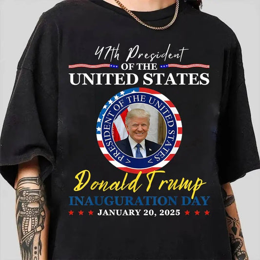 President Donald Trump Inauguration Day 2025 Memorabilia T-Shirt