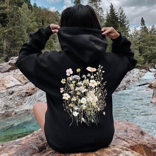 Pressed Flower Bouquet Hoodie