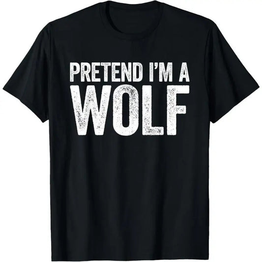 Pretend I'm A Wolf T-Shirt Matching Wolf Costume Shirt T-Shirt Hoodie, Sweatshirt | WearSparks.com