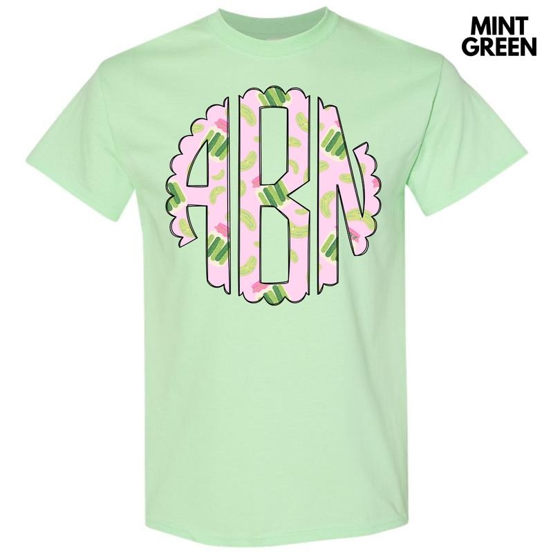 Pretty Pickles Monogram Gildan Short Sleeve T-Shirt 'NLB'