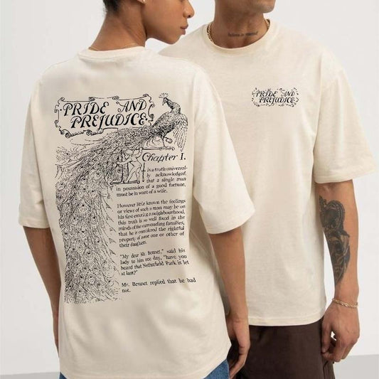 Pride and Prejudice Novel 2 Sides Vintage T-Shirt, Romance Novels Sweatshirt, Jane Austen Book Lovers Hoodie, Bookish Gift For Readers