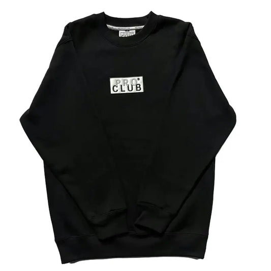 Pro Club Crew Neck sweater Fleece embroidered logo Casual Crewneck Classic Cotton Sweatshirt Tops Medium Sweater Hoodie...